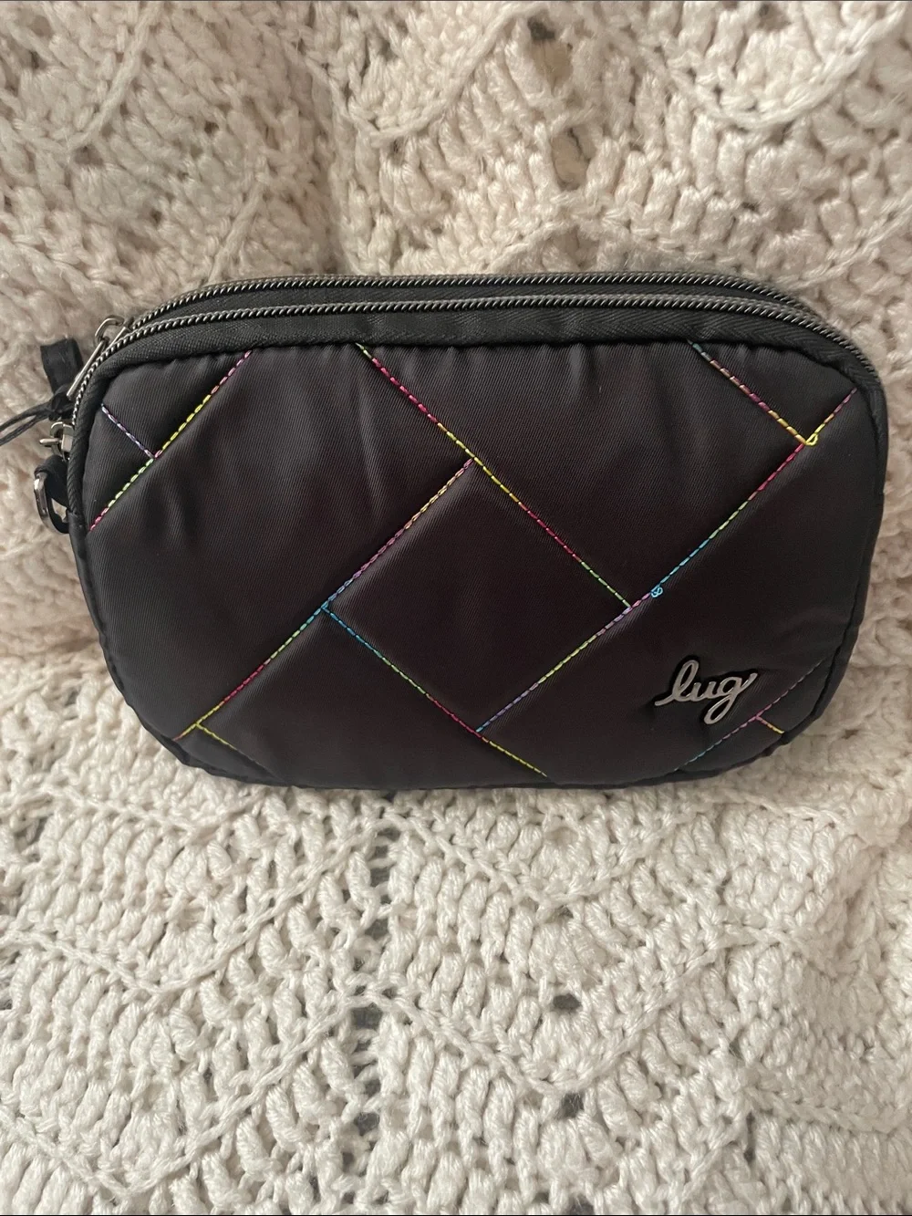 Lug Coupe SE Black w/ Rainbow Stitch